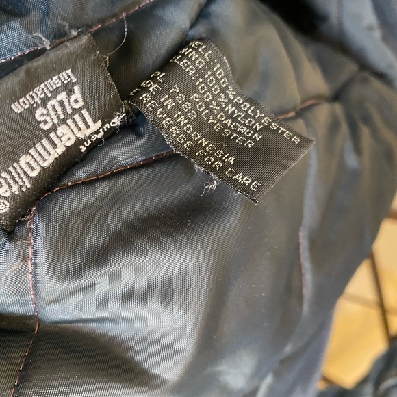 Bromley sport jacket ladies blue/grey with fur collar size L - Picture 9 of 10